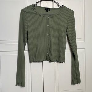 Dry Goods Cropped Long Sleeve Top